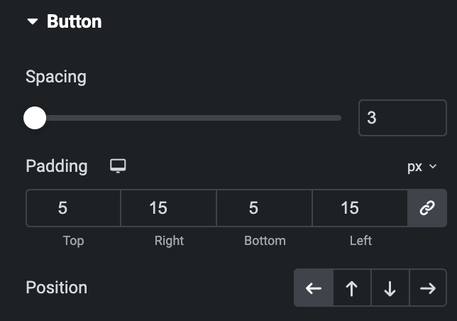 Call To Action: Button Style Settings