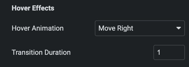 Call To Action: Hover Effects Style Settings