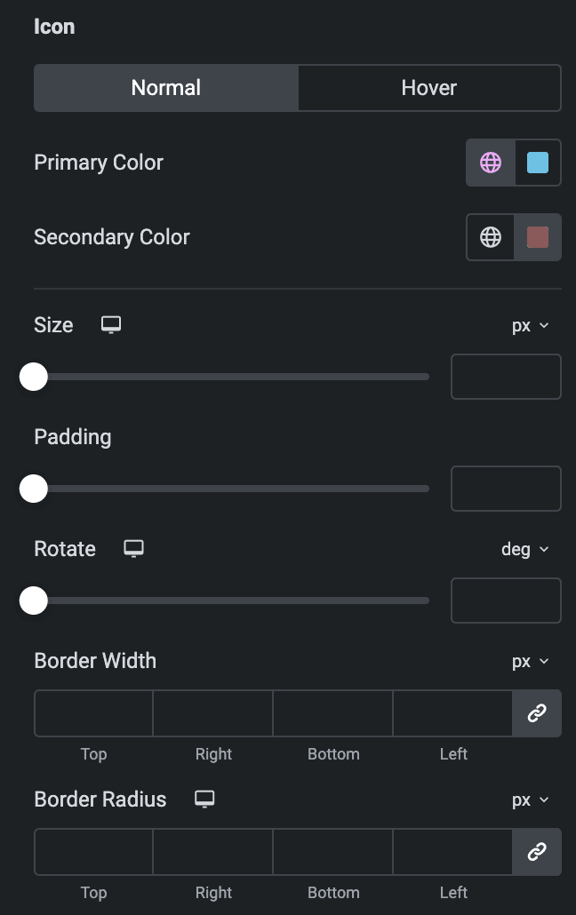 Call To Action: Icon Style Settings