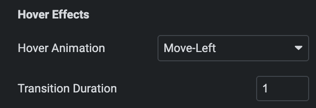 Call To Action: Hover Effects Style Settings