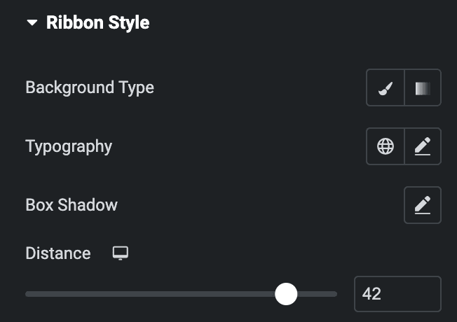 Call To Action: Ribbon Style Settings