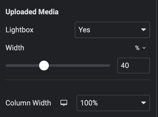 Elementor Form: Open Media in Lightbox