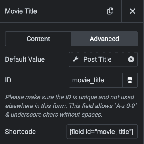 Elementor Form: Add Post Data in Specific Form Fields(Post Title)