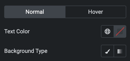 Image Accordion: Button Style Settings(Normal)