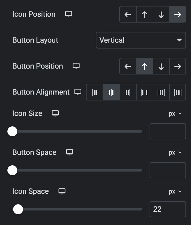 Woo Products: Content Button Settings