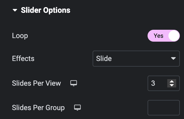 Google Reviews: Slider Options Settings