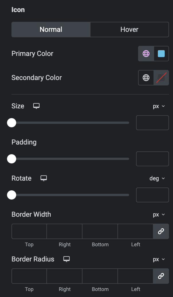 Coupon Code: Icon Style Settings