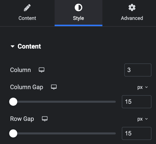 Woo Products: Content Style Settings