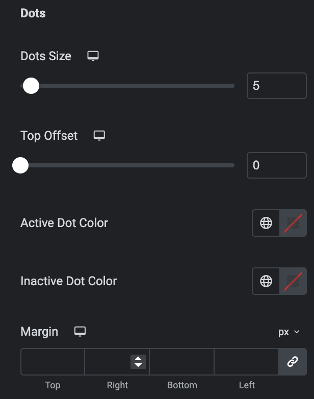 Woo Products: Pagination Style Settings(Dots)