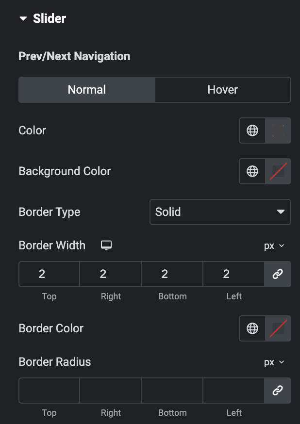 Woo Products: Slider Prev/Next Navigation Style Settings