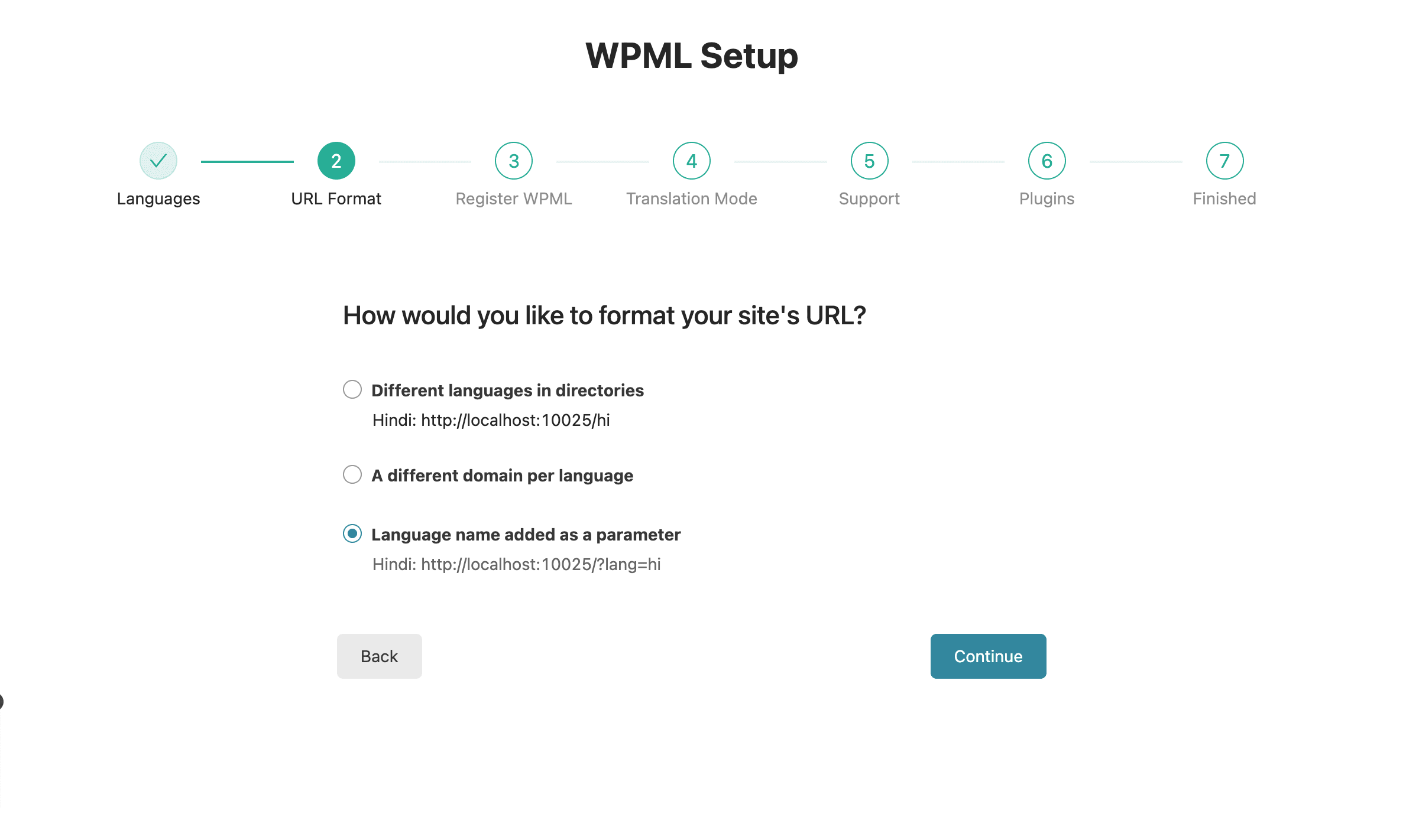 WPML Setup: URL Format Settings