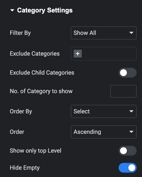 Woo Category: Category Settings