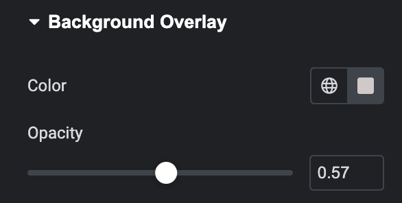 Testimonial Slider: Background Overlay Style Settings