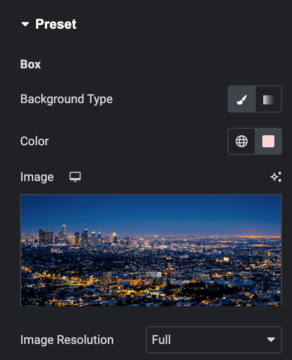 Testimonial Slider: Preset Background Type Settings(Classic)