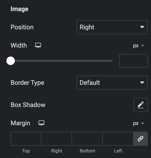 Testimonial Slider: Preset Image Style Settings