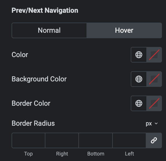 Woo Category: Slider Prev/Next Navigation Style Settings(Hover)