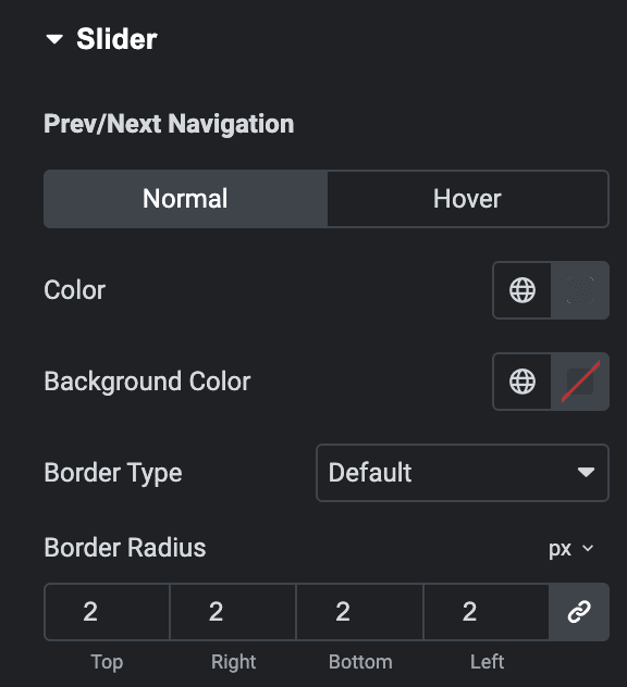 Woo Category: Slider Prev/Next Navigation Style Settings(Normal)