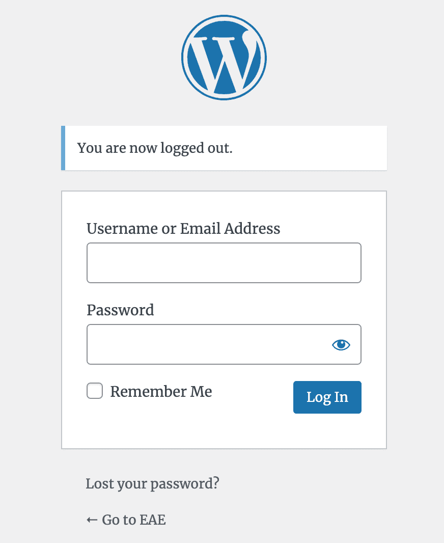 WordPress Admin Login: After Changing Font