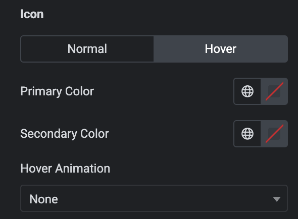 Blob Shape: Blob Content Button Icon Style Settings(Hover)