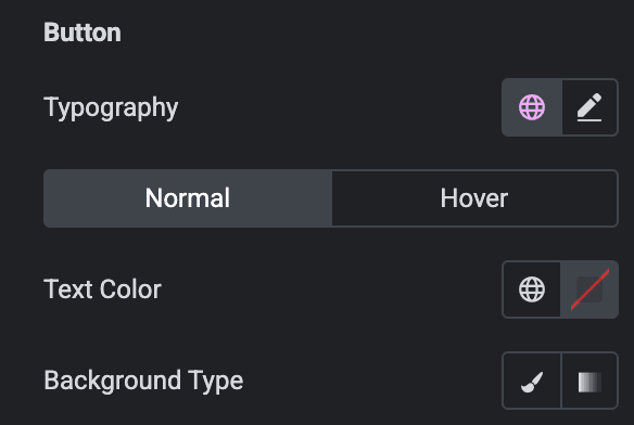 Blob Shape: Blob Content Button Style Settings(Normal)