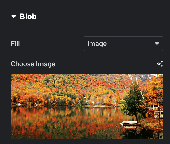 Blob Shape: Fill Type Image