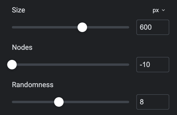 Blob Shape: Shape Settings