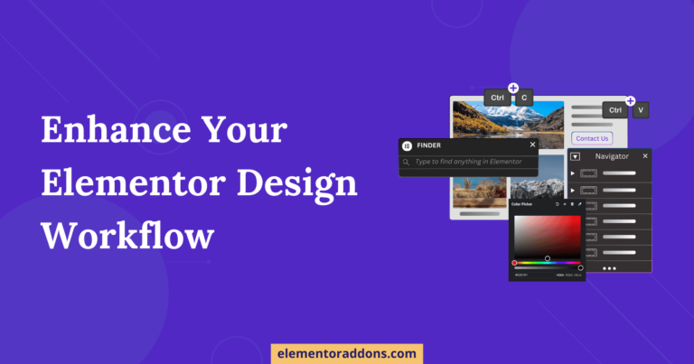 Enhance Elementor Design Workflow